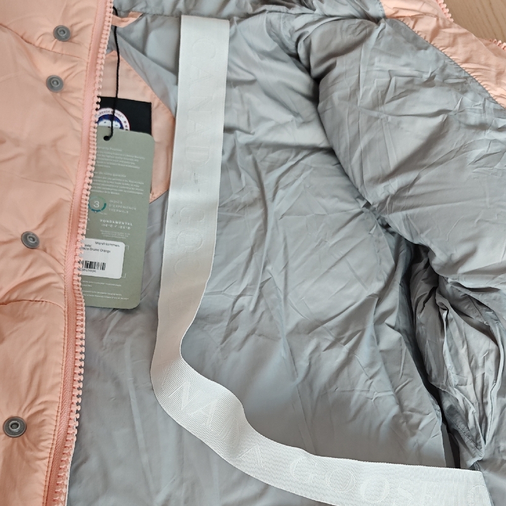 Canada Goose Brand New Orange Haze Everett Puffer With White Label - Picture 5 of 9